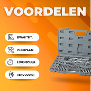 Draadtapset 60 delig - Draadsnijder - Tapset - SchroefdraadTappenset - Draadsnijset - Machinetap van lagerstaal