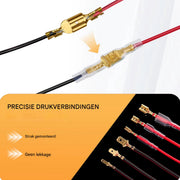 Krimptangen Tavien - Voor Spade Connector - 0,5-1,5mm² / 22-16 AWG - Elektrische Krimptang met 300 Stuks Kabel Messing Draad Terminals