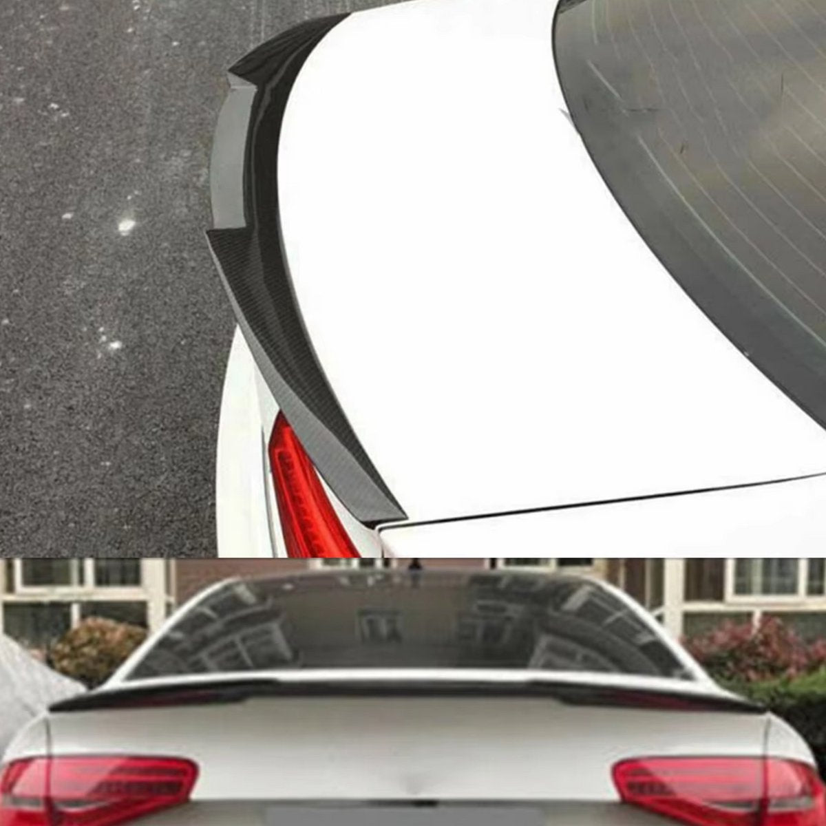 Achterspoiler - Voor Audi A4 B8.5 Sedan 2013-2016 - Auto accessoires - Achterklepspoiler - Sport spoiler - Carbon Look