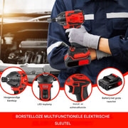 Draadloze Slagmoersleutel Ravon - 2-in-1 - 1/2" Driver Borstelloos, 2500 RPM Elektrische Sleutel, Maximaal Koppel 1500 Nm + Batterij