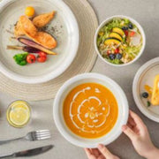 Azzuro Serviesset - 32 delig - 8 persoons - Beige - Dinerborden - Bordenset - Diepe borden - Ontbijtborden - Servies - Keukenservies