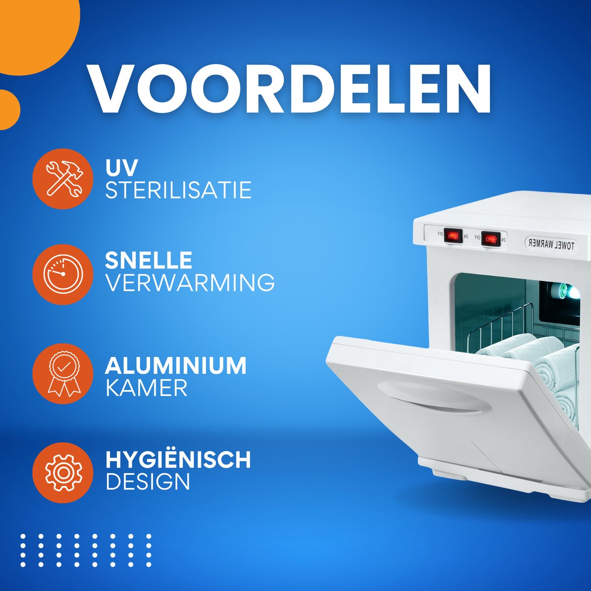 Handdoek verwarmer - Towel verwarmer - Voor Gezichtsspa en Schoonheidssalon - 5L - met Aluminium Kamer - Snelle en Hygiënische Verwarming - Zwart