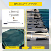 Rechthoekige Zwembadafdekking - Zwembad afdekzeil- Zwembad solar cover- 5,5x10,9 m Groen - Winter Outdoor Afdekzeil- Groen