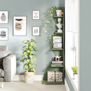 Moderne boekenkast 5 lagen - Groen - Boekenrek - Woonkamer, slaapkamer en kinderkamer - 50 × 48 cm × 177 cm - Hout