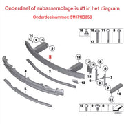 Voorbumper Versterking - Vervanging - Voor BMW 7 Serie F01/F02 (2008-2012) - Auto Accessoires