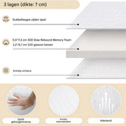 Opklapbed voor Volwassenen - Met matras - 80x190cm - Logeerbed - Vouwbed 1 persoons - Inklarbaar