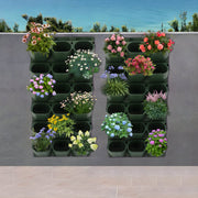 Wandplantenbak - Voor muurdecoratie en planten - Met 36 potten voor bloemen - Functioneel en decoratief