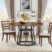 Eettafel Aravon - Rond 120cm - Keukentafel voor 4 Personen - Voor Keuken of Eetkamer