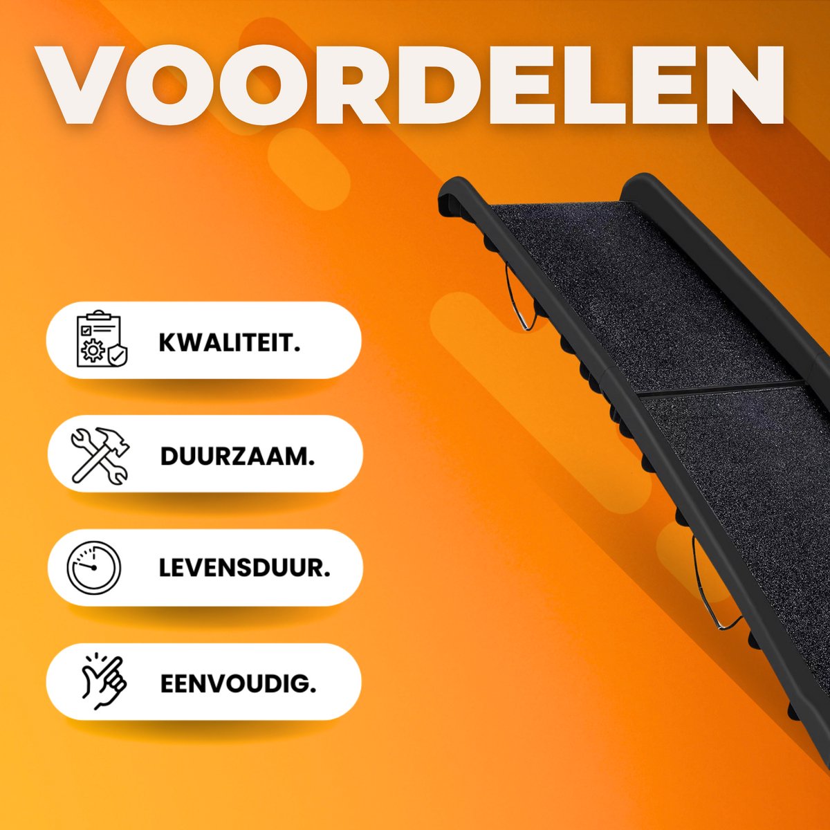 Opvouwbare loopplank - Hondentrap voor honden - Hondenloopplank - Draagbaar voor Honden tot 90 kg - Inklapbaar - Voor Auto's, Vrachtwagens en SUV's - 156cm - Zwart