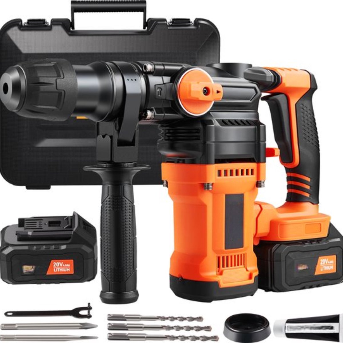 Boorhamer PRO - Betonboor - 2x Accu - Inclusief accessoires - Met Koffer