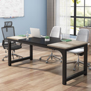Bureau - Computerbureau - Lange bureau - Vergadertafel - Voor thuis of kantoor - Grijs