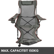 Verstelbare rugleuning - Opvouwbare ligbed - Campingstoel - Ligstoel