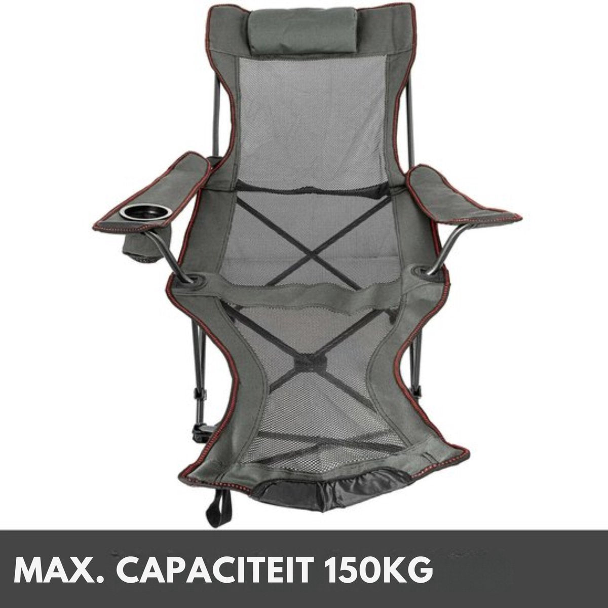 Verstelbare rugleuning - Opvouwbare ligbed - Campingstoel - Ligstoel