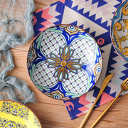 Averto Serviesset - 8 delig - 8 persoons - Mozaïek - Dinerborden - Bordenset - Diepe borden - Ontbijtborden - Servies - Keukenservies