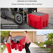 Draagbaar Dieseltank - 220L - Jerrycan - Brandstoftank - Brandstoftank - Mobiel Dieseltankstation - 40L p/min - 140W Mobiel Tanksysteem Voor Vullen