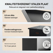 Anti-Diefstal Mailbox - Pakketbrievenbus - Muur Gemonteerd - Waterdicht - Zwart