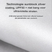 Schaduwtent - Strand - Vouwtent - Zonnetent voor Kamperen - Pop up - 210x210cm - Blauw