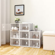 Happyment Schoenenbox PRO - 8 stuks - Transparant - Sneakerbox - Schoenendoos - Opbergsysteem - Opbergbox