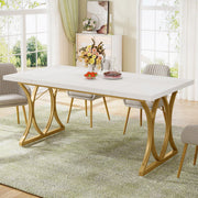 Eettafel - Keukentafel - Eetkamertafel - Voor 4-6 personen - Wit
