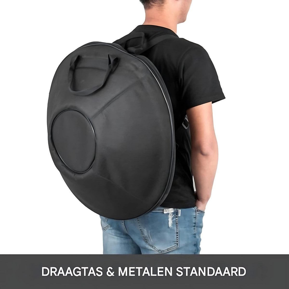 Tongue drum Deluxe - Handpan Handtrommel - Tongtrommel staal - Steel Tong - 56 cm Percussie Instrument - Klankschaal set