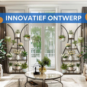Plantenstandaard Madelief - Vaas vorm - Plantenrek - Plantentafel - Voor binnen & buitengebruik - Bloempothouder - Bamboe - Zonder verlichting
