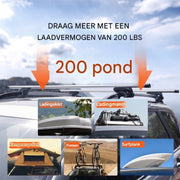 Universele dakdragers - 70KG Laadcapaciteit - Auto - Geschikt Voor aluminium