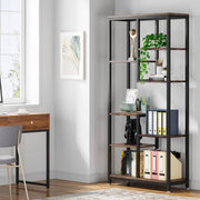 Vintage Boekenkast Browny - 80 × 30 × 176 cm - Boekenrek Opbergrek - Stellingkast - Geschikt voor Woonkamer, Kantoor of Slaapkamer