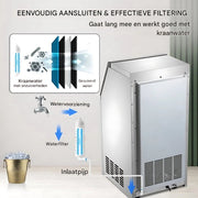 Ijsblokjesmachine Deluxe - Kubus Ijsmachine 25kg/24uur - Commerciële Ijsklontjes Ijsmaker