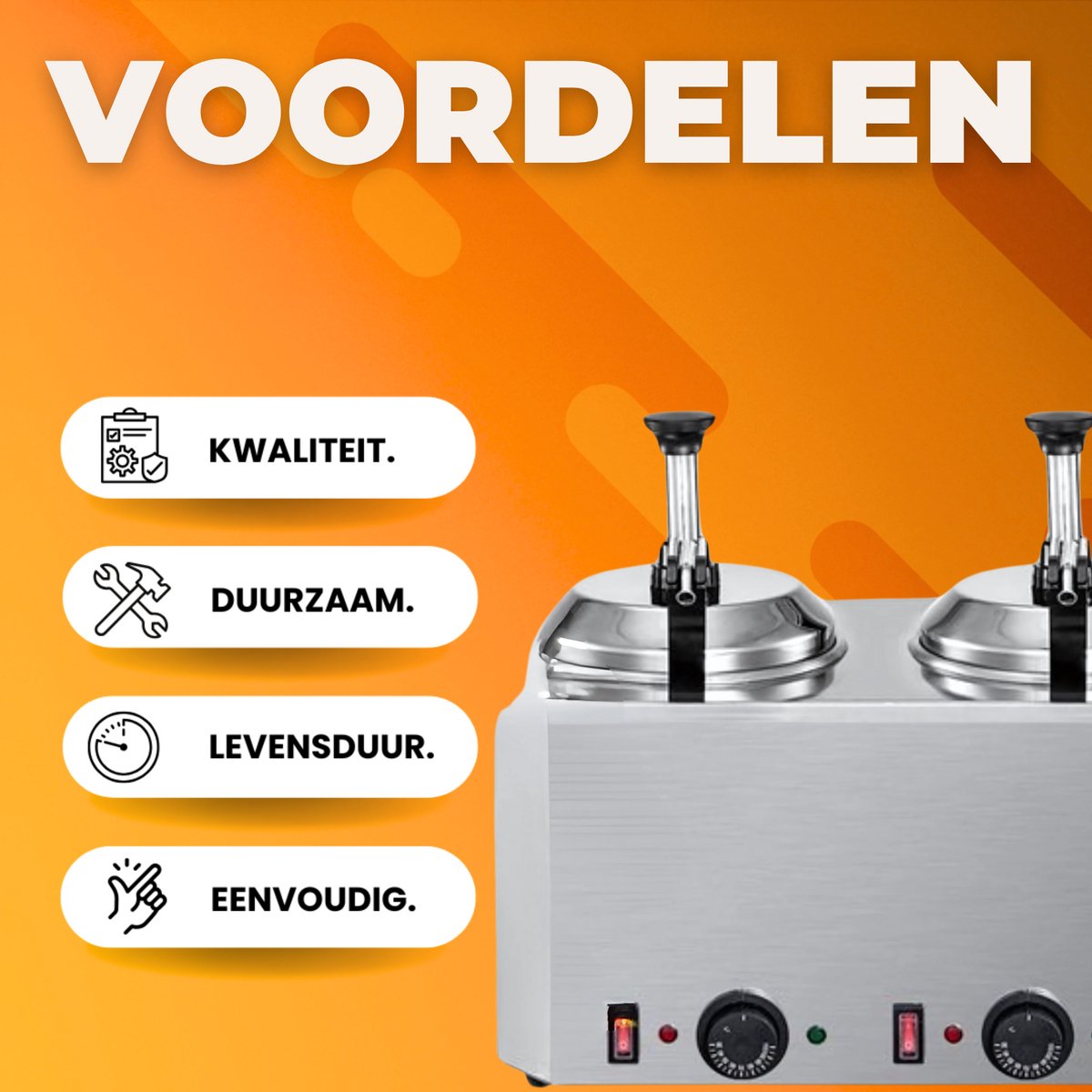 Fonduepan - Elektrisch - Dispenser Machine - 2.5L x2 - Kaasverwarmer - Kaasfondue - Met 2 Pompen