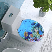 WC-bril - Toiletbril – Voor Toilet & Badkamer – Soft-Close - Met print