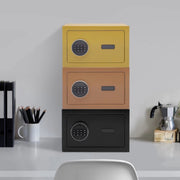 Kluis – Voor Thuiskantoor en Hotel – Digitale Veiligheidskluis met Alarm en Elektronisch Toetsenbord – Coffee, Robuust Koudgewalst Staal