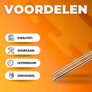Paaldanspaal - Pole dance - Paal - Pole - Strippaal - Voor Thuisfitness & Training - Professionele Danspaal - Verwijderbare Bar (2.35-2.74m) - 45mm