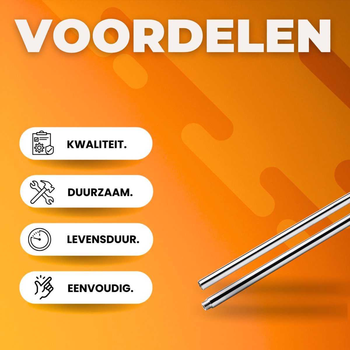Paaldanspaal - Pole dance - Paal - Pole - Strippaal - Voor Thuisfitness & Training - Professionele Danspaal - Verwijderbare Bar (2.35-2.74m) - 45mm