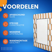 Wandspeigel Milano - 60x90cm - Woonkamer - Spiegel voor Badkamer, Make-up & Wandmontage