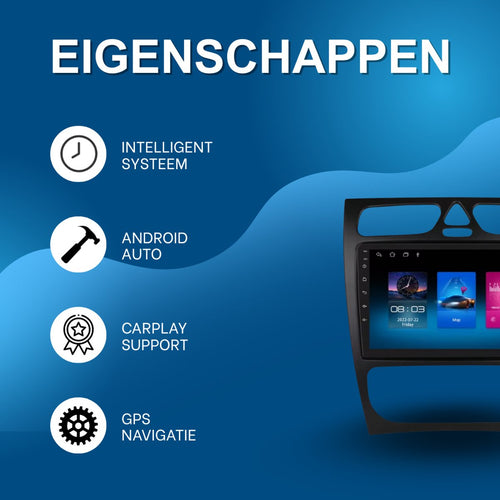 Auto Intelligente Radio - Voor Mercedes-Benz C-Klasse & CLK-Klasse (W203, W209, S203, A209, W168) - Met CarPlay, Android Auto & GPS