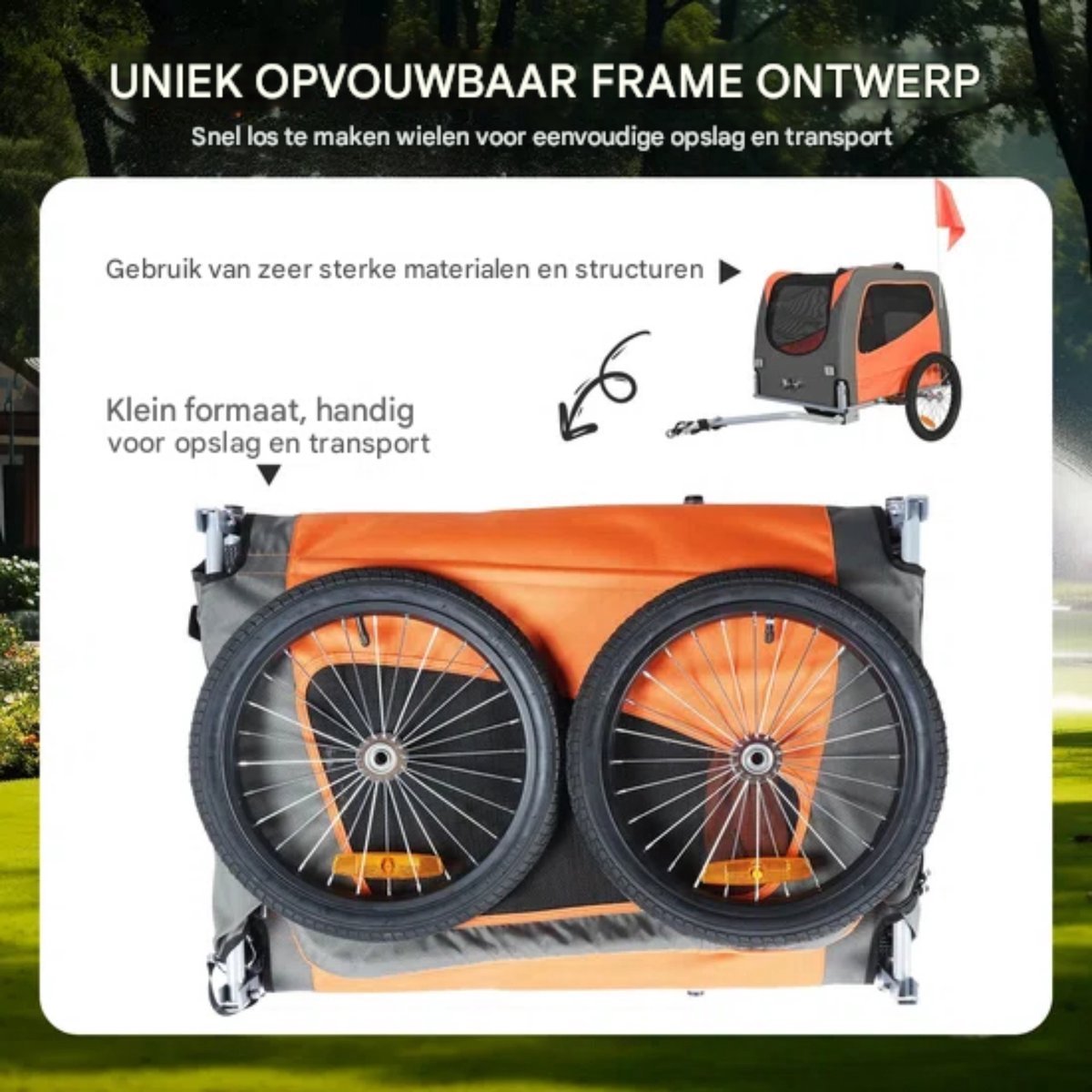 Luxe honden fietskar - Fietsdrager - Fietskar - 40KG