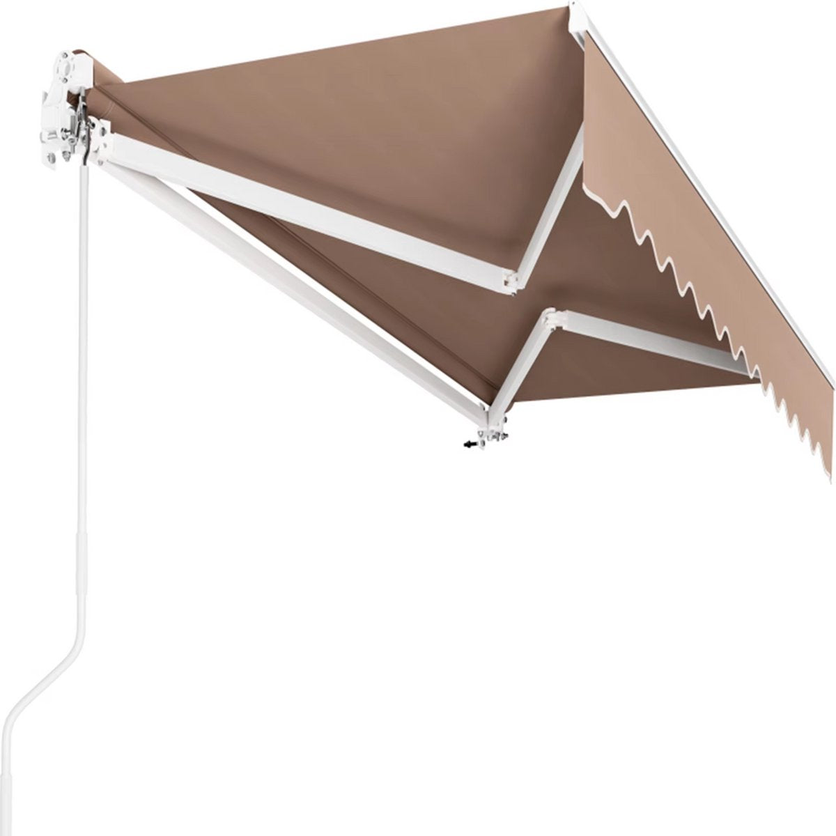 Zonluifel - Voor Balkon of Terras - Intrekbare Gelede Armluifel met Windbestendigheid - Schuifdakluifel - 2,5x2 m