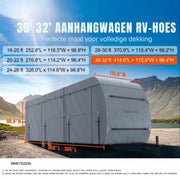 Caravanhoes deluxe - Voor buiten - Camperhoes - Weerbestendige - 642 x 296 x 251 cm - Beschermhoes voor buitenopslag
