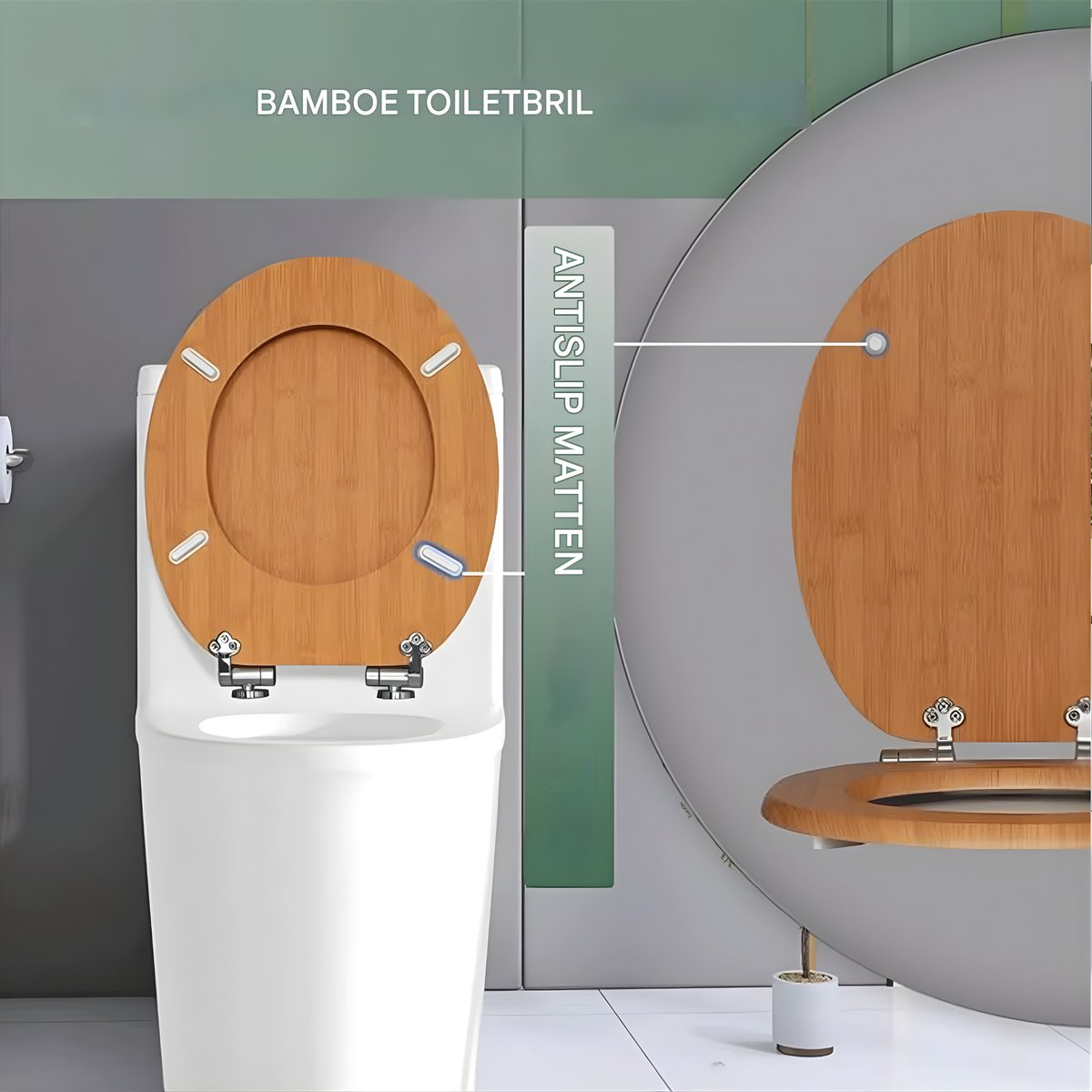 WC-bril - Toiletbril – Voor Badkamer & Toilet – Soft-Close – Comfortabele Toiletbril