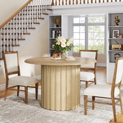 Eettafel Opula - Ronde - 110cm - Voor 4 personen - Voor Keuken of eetkamer - Naturel
