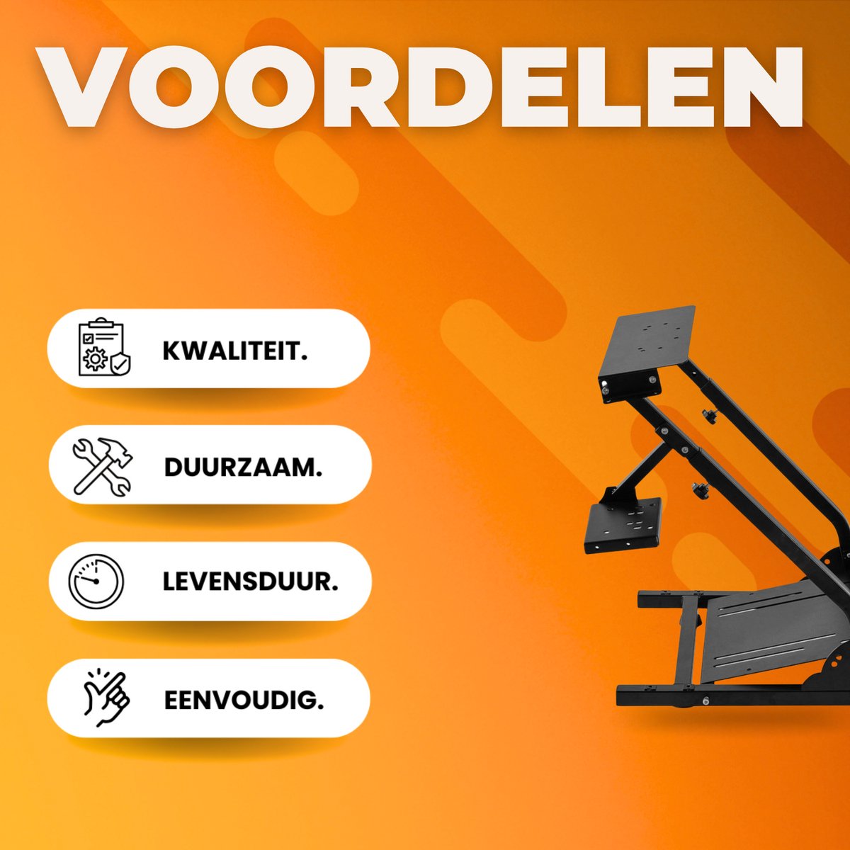 Racestuur standaard - Wheel stand - Racing stand - Verstelbare Stuurstandaard - In Hoogte Aanpasbaar - Zonder stuur