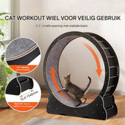 Kattenloopwiel - Katenwiel - 1100x345x1170 mm - Stil Loopwiel - Binnengebruik