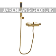 Badkraan - Met waterval - Voor badkamers - Luxe uitstraling met warm/koudfunctie - Goud