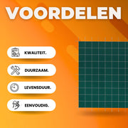 Zwembad afdekzeil - Rechthoekig - Zwembadzeil - Polypropyleen Afdekzeil - 6x12,8m - Zwembadafdekking met ankergereedschap