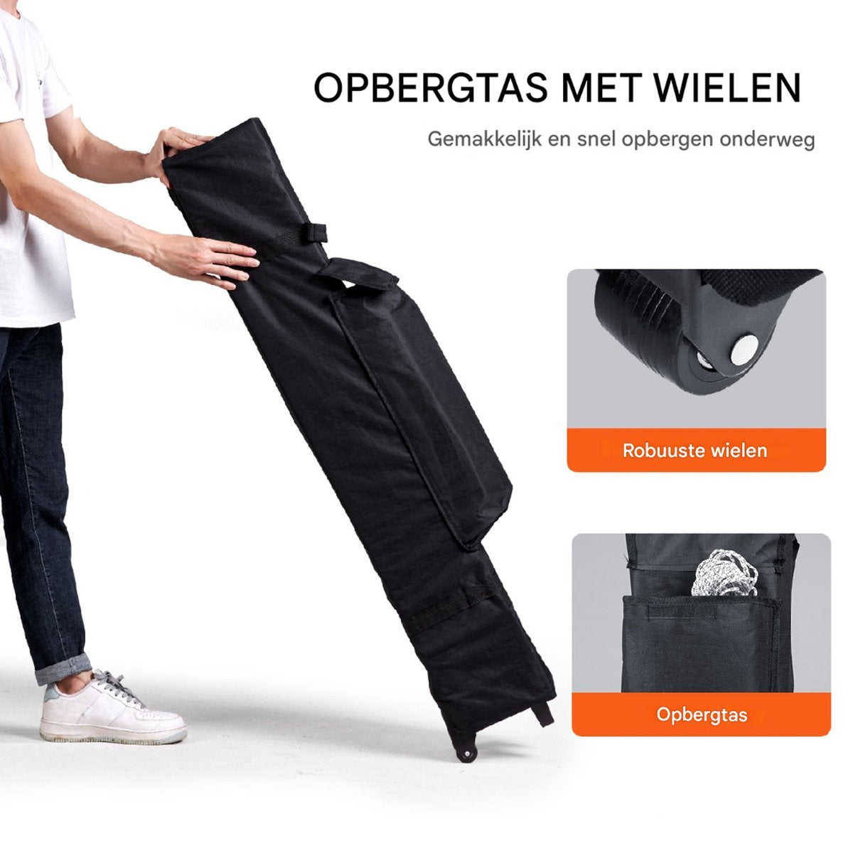 Pop-up partytent - Paviljoen - 3x3 m - Grijs - Uv-bescherming
