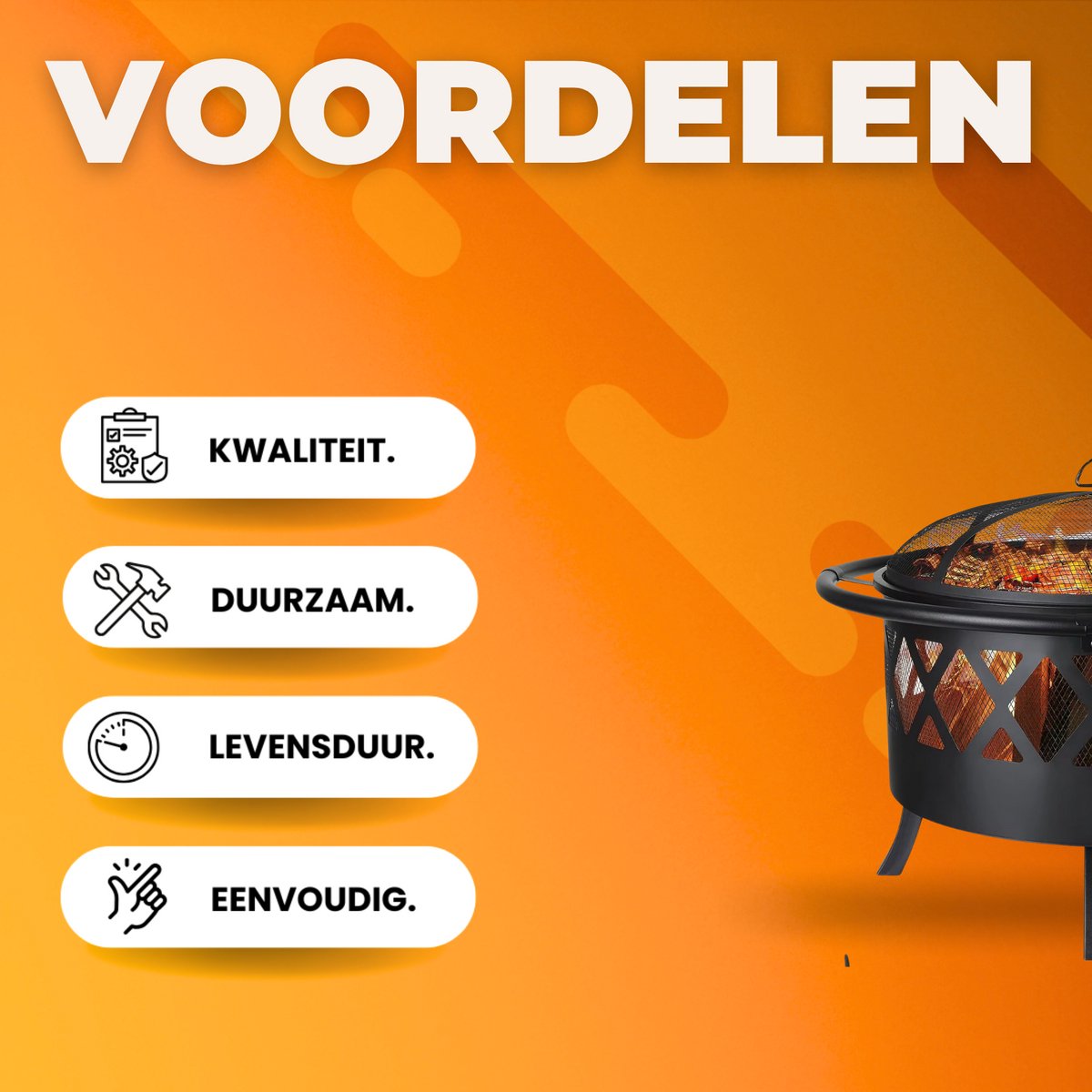 Vuurkorf met grillrooster - Tuinbarbecue - Vuurschaal - Terrashaard - Rookbarbecue - Voor Buiten BBQ - Voor tuin, terras en winterverwarming - Retro tuinhaard inclusief poker- en houtskoolrooster - Vuurplaats met vonkbescherming - Ø81 cm