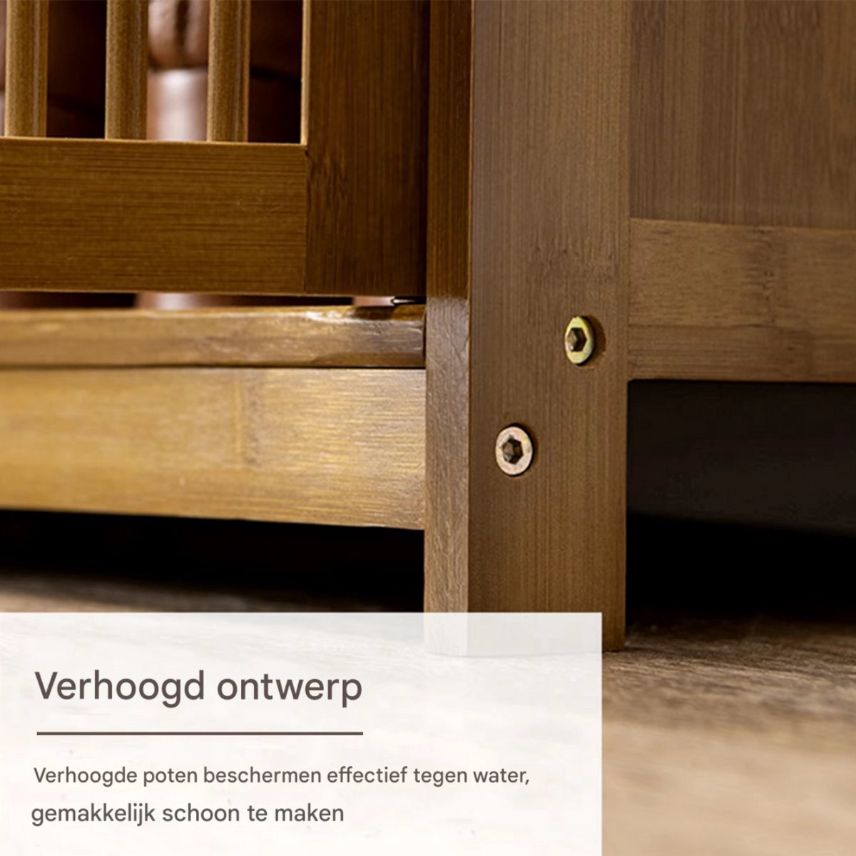 XXL Vintage schoenenkast Tavien - Schoenenrek - 20 paar - Voor Entree - Met deuren