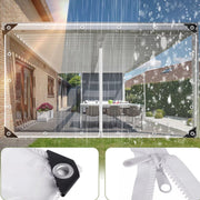Transparant PVC-zeildoek Fioren - Waterdicht - Dekzeil - Veranda - Overkapping - Wind - 200x250cm