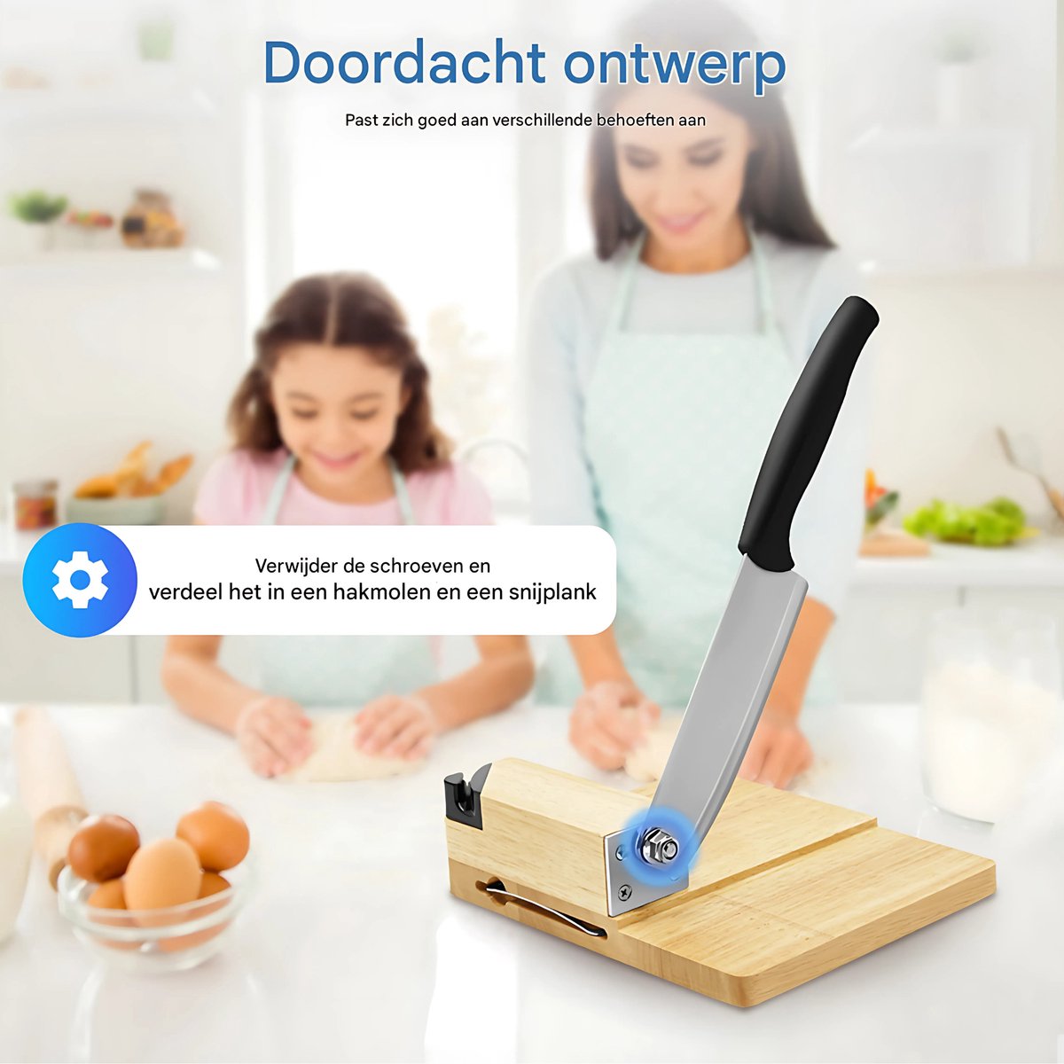 Handmatige vleessnijder - voor Vlees - Voor Bevroren Vlees, Vetkoe & Rollvlees - voor Gezinnen - RVS