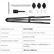 Camper stabilisatie steun - Stabilisator Krik - 880-1450 mm - 2,3 Ton - Campersteunen - Opvouwbaar Statief - Voor Caravan & Trailer